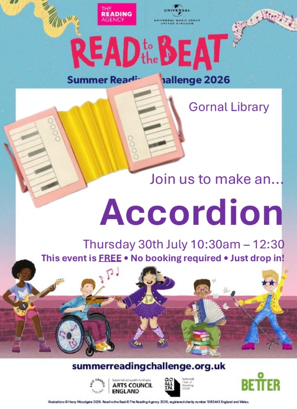 Gornal Library - Summer Reading Challenge: Accordion